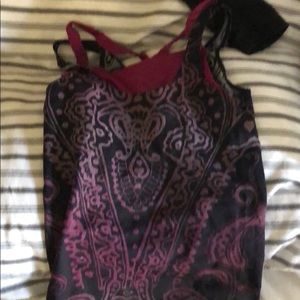 Funky patterned Athleta exercise top